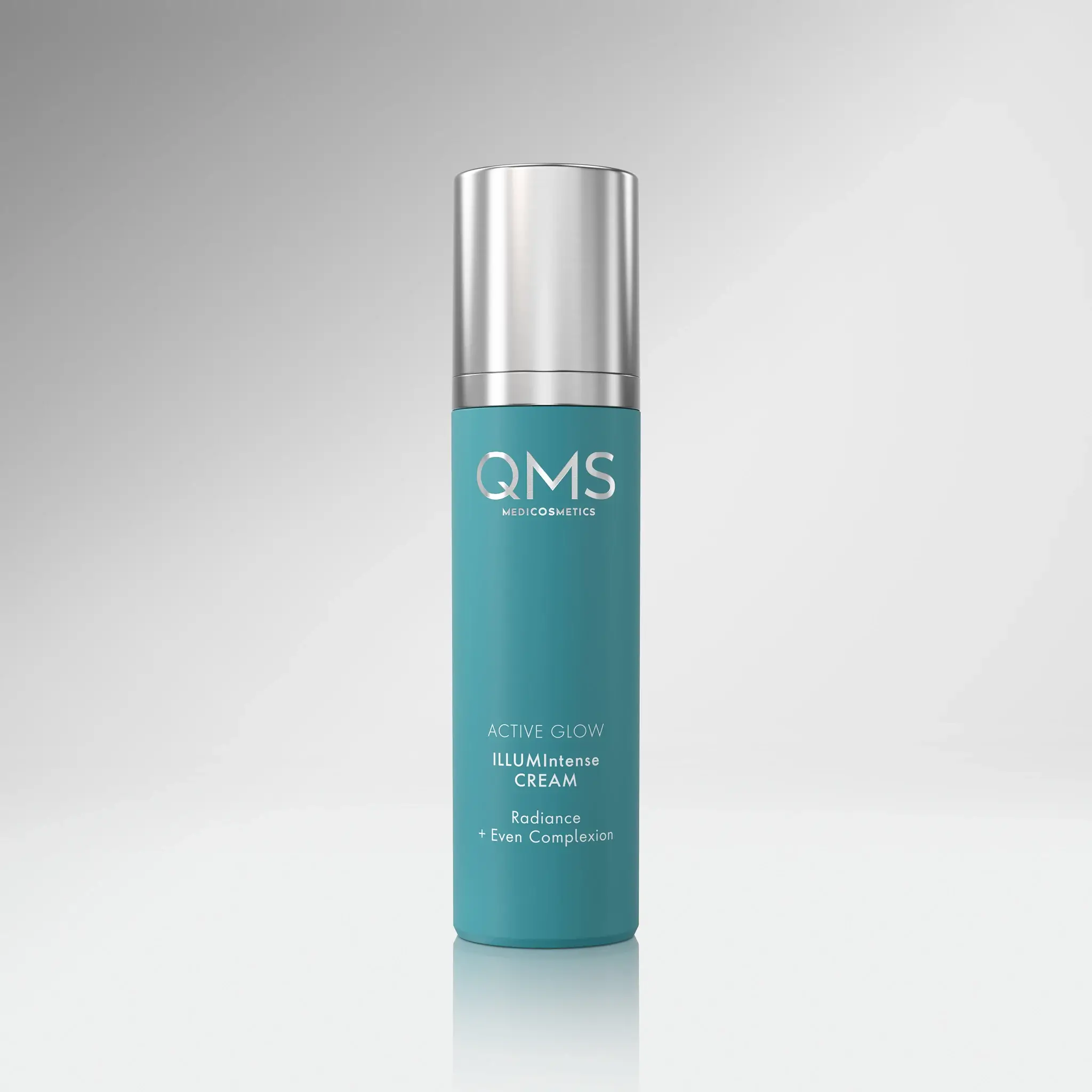 QMS Active Glow ILLUMIntense Cream Mood Bild mit grauem Hintergrund
