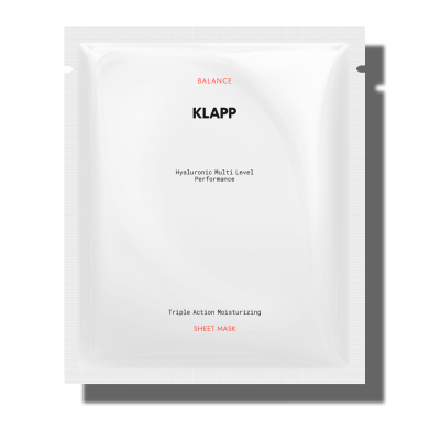 Klapp Hyaluronic Multi Level Performance Triple Action Moisturizing Sheet Mask